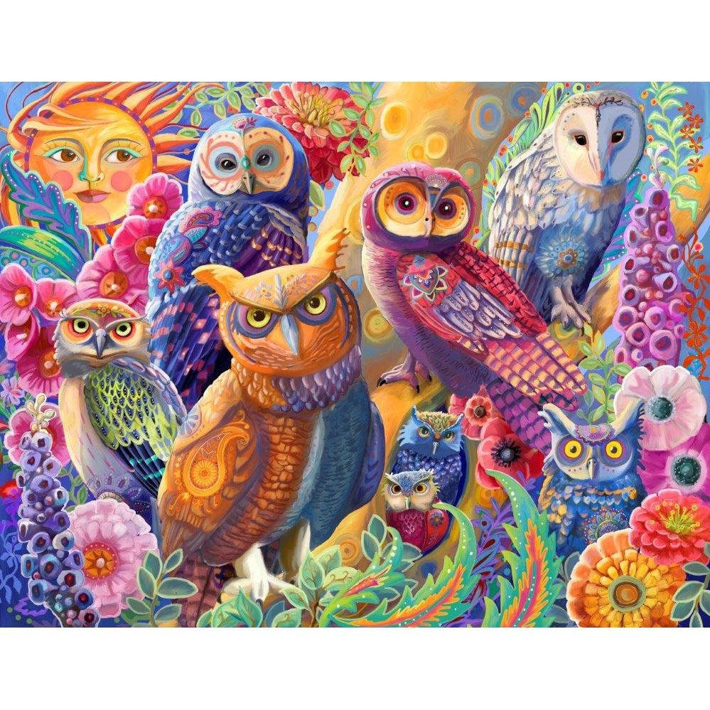 Diamond painting kit - Colourful owl - Coricamo