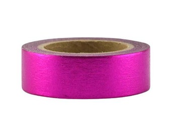 Fuchsia Foil Washi Tape (1 Roll)