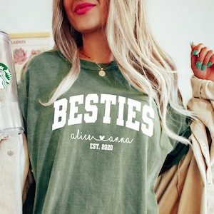 Comfort Colors Besties Shirt, Best Friend Shirts, Matching Best Bitches Friends shirt, Sisters Shirt, Bestie Best Friends Shirt