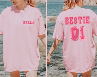 Comfort Colors® Custom Bestie Shirt, Custom Best Friend Gift, Besties Tee, Matching Best Bitches Friends Shirt, Sisters Shirt, BFF Tee