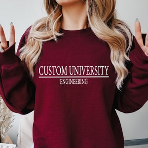 Custom College Sweatshirts, Custom University Sweatshirt, Personalized College Sweatshirt, Custom Design University Sweatshirt