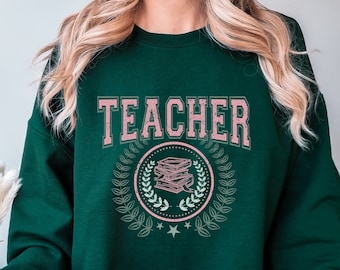 Teacher Crewneck Sweatshirt, Teacher Sweatshirt, Gift for Teacher, School Sweatshirt, Elementary Teacher Shirt, Back to School Shirt