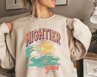 Christian Beach Waves  Sweatshirt, Christian Tee, Bible Verse Shirt, Jesus T-Shirt, Christian Shirt,Christian Clothes,Bible Verse Sweatshirt