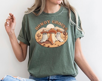 Howdy Pumpkin Western Halloween Shirt, Spooky Halloween Shirt, Pumpkin Shirt, Cute Pumpkin Halloween, Comfort Colors Tee, Cowboy Cowgirl Tee
