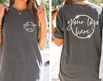 Custom Comfort Colors Your Logo Shirt, Your Design Tee, Custom Aesthetic Tee, Business Logo Shirt, Custom Tee, Custom Brand Shirt