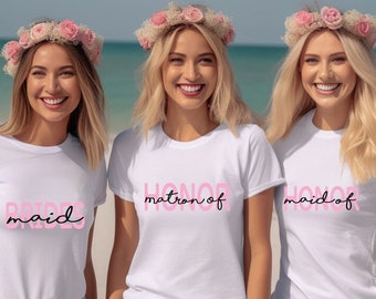 Custom Bride Shirt, Custom Bridesmaids Shirt, Personalized Bachelorette Party Shirt , Bridal Gift, Maid Of Honor Tee,Bachelorette Party Gift
