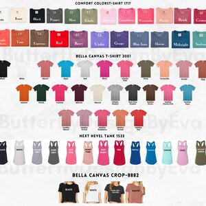 Custom Team Bride Tank Top,Custom Bridesmaids Shirt,Bridal Party Tank, Bachelorette Party, Bridal Gift, Honeymoon Gift, Custom Bulk Tank Top image 8