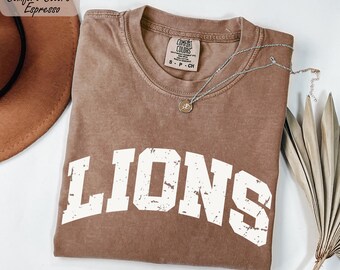 Comfort Colors Custom Vintage Mascot Shirt, Teacher Gameday Shirt, Tailgate Football Mama Gift, College Spirit Tee, Custom Favorite Team Tee
