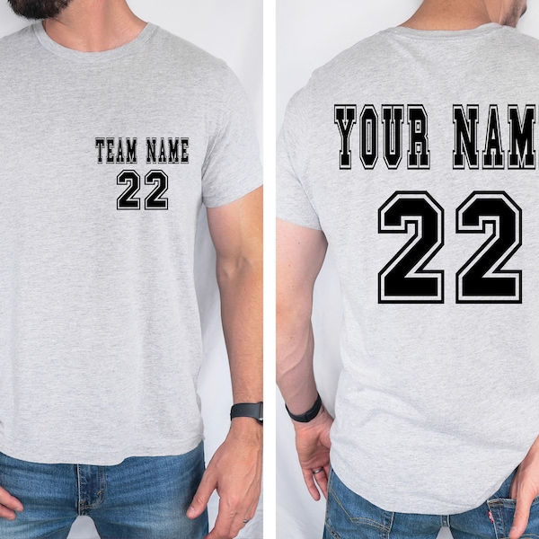 Custom Sports Team Shirts, Personalized Sports T-Shirt, Custom Team Name Jersey Shirt, Sport Team Tee, Your Team Shirts, Personalized Jersey