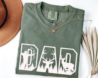 Hunting Dad Shirt, Hunter Dad Gift,Deer Hunter Gift for Dad, Buck Antlers Tee, Outdoorsman Shirt, Fathers Day Gift, Funny Dad Shirt Gift