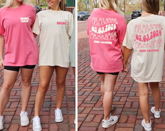 Custom Bachelorette Party Shirt, Bridesmaids Shirt, Maid Of Honor Party Shirt, Bridal Gift, Honeymoon Gift, Bride Party Tee