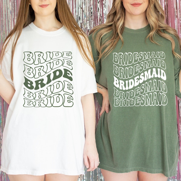 Retro Custom Bride Shirt, Custom Bridesmaids Shirt,Personalized Bacelorette Party Shirt , Bridal Gift,Honeymoon Gift,Bachelorette Party Gift