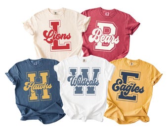 Comfort Colors Custom School Mascot Shirt, Personalized Team Spirit Shirt, Game Day Outfit, Cheer Mom Mascot Shirt, Football Season Shirt