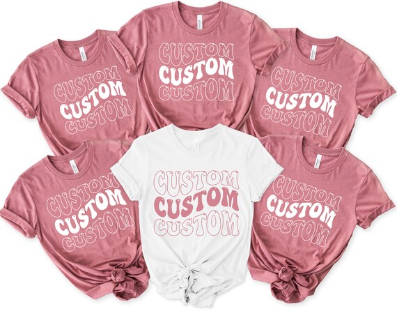 Custom Party Shirt, Custom Bridesmaids Shirt, Personalized Bachelorette Party Shirt, Bridal Gift, Maid Of Honor Tee,Bachelorette Party Gift