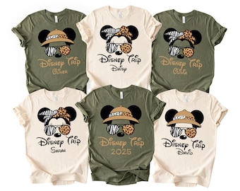 Customized Disney Animal Kingdom Shirts, Safari Family Matching Shirts, Disney Trip Shirts, Disneyworld Shirts, Disney Family Trip Shirt