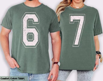 Comfort Colors 6 7 Funny Trendy Shirt, Six Seven Shirt, Couple Meme Shirt, Funny Matching Shirt, Meme Shirt, Six Seven Tiktok Trend Shirt