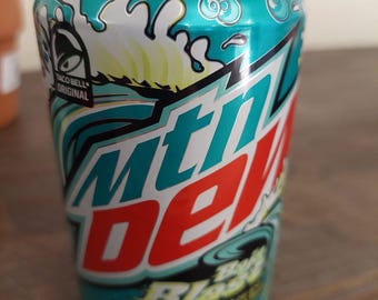 Baja Blast Candle: 12 fl oz Novelty Candle in Upcycled  Can | Citrusy and Bubbly Scent | Unique Home Decor and Gift Idea