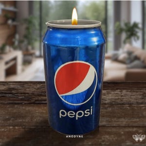 Pepsi Cola inspired Scented Candle | FULL SIZED Recycled Can| Hand poured 100% Soy Wax Artisan Candle| Fun gifts for them