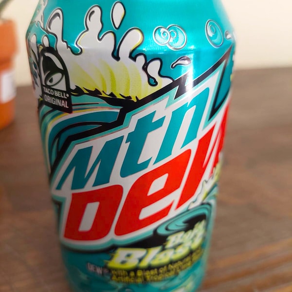 Baja Blast Mountain Dew Soy Candle: 12 fl oz Novelty Candle in Upcycled  Can | Citrusy and Bubbly Scent | Unique Home Decor and Gift Idea