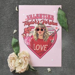 Valentine Taylor&#39;s Version | Novelty Gift | Valentine&#39;s Day Card | Mother&#39;s Day Card | Swifties| Gift for Her | Friendship Cards| Era Tour
