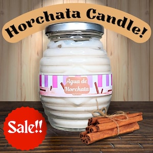 Scented Agua Frescas | Unique Gifts| Mexican Candle | Gift for her | Horchata, Mango, Fresa| Gift for him | 100% Soy wax| Homemade