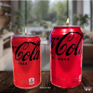 Cola Zero Scented Candle | FULL SIZED 12o z Recycled Can | Hand poured 100% Soy Wax Artisan Candle | Fun gifts for them