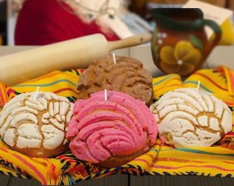 Concha Candle: Pan Dulce, Mexican Bakery Soy Wax Candle
