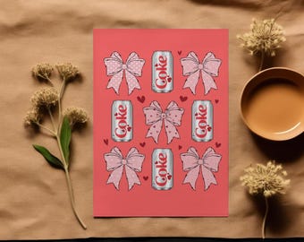 Coca light de <br> Vous avez des idées ? Coca light de <br> Vous avez des idées ? carte postale pour amateur de coke light | Carte de Saint-Valentin | carte pour la fête des mères | Carte de voeux drôle| Cadeau pour elle
