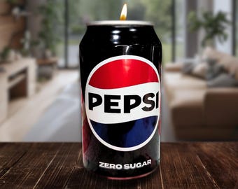 Pepsi Zero Scented Candle: Recycled Can, Hand-Poured Soy Wax