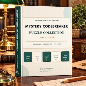 Mystery Codebreaker Puzzle Collection for Adults 2027 | 100 Printable Cryptograms & Ciphers | PDF Download