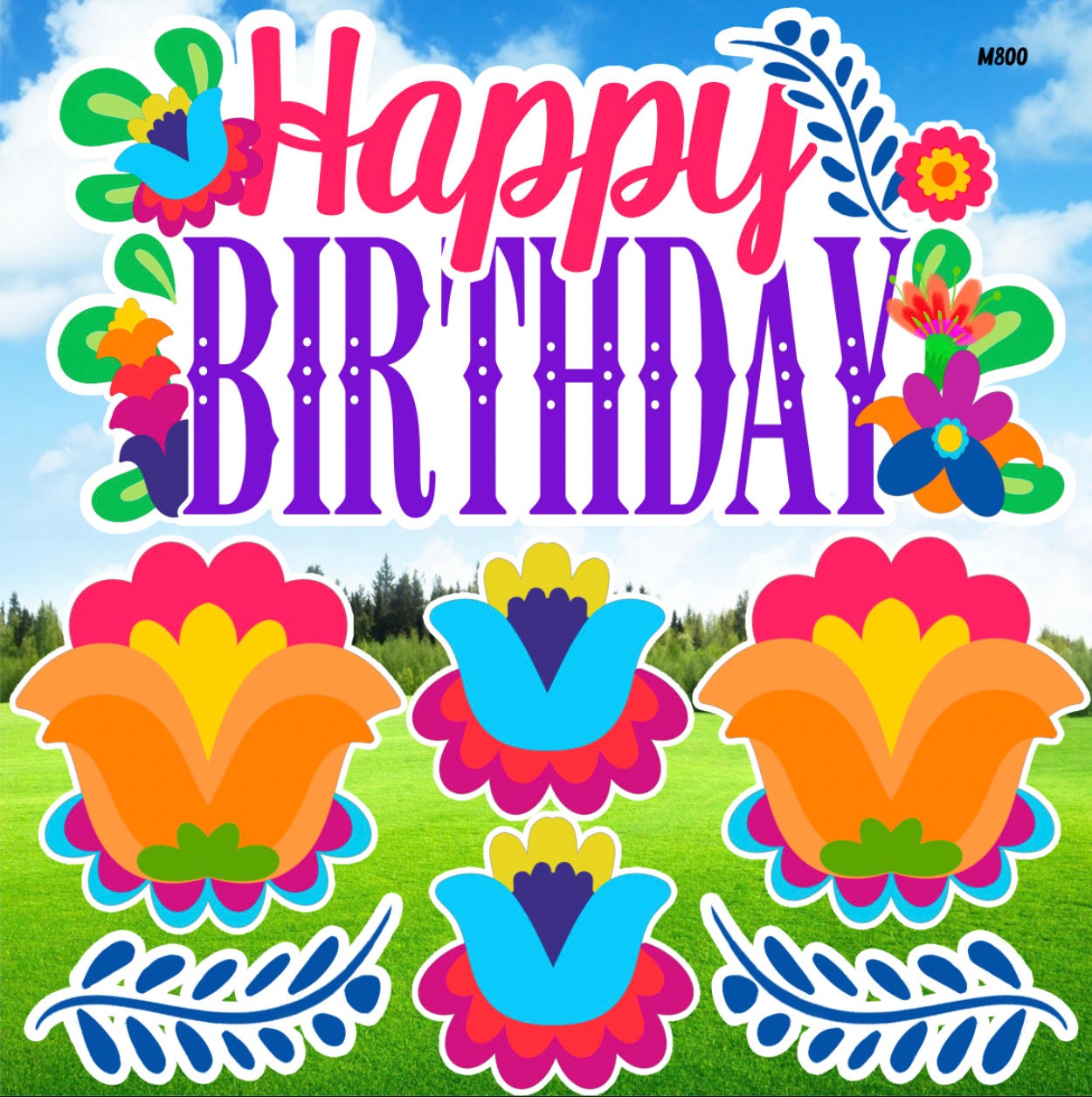 Encanto Inspired Mexican Fiesta Flowers Happy Birthday - Etsy New Zealand