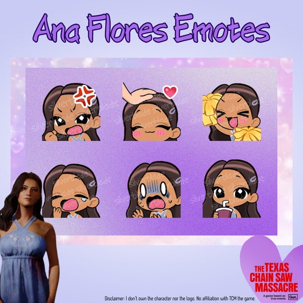 Ana Flores Twitch Emotes | Discord Emotes | Texas Chainsaw Massacre Emotes | Ana Flores | TCM Game Emotes | Streamer | TCM Emotes |