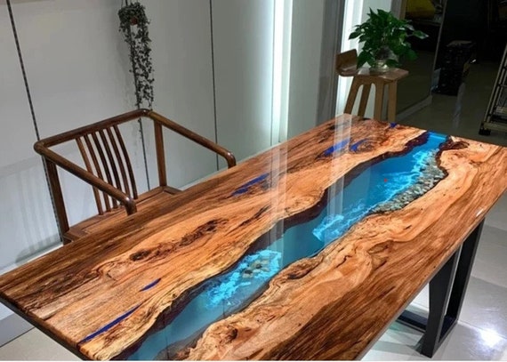  Personalized Large EPOXY Table, Resin Dining Table