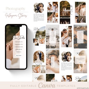 Instagram Stories Template Canva | Instagram Story Template, Engagement Instagram, Photography Templates, Branding Kit Photography