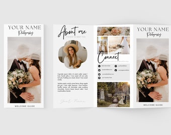 Editable Wedding Photography Brochure Canva| Photography Flyer, Marketing Template, Photography Template, Branding Kit Photography, Canva