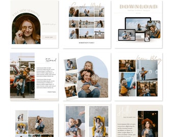 Photographer Instagram Templates Canva | Photography Templates, Instagram Templates, Engagement Instagram, Instagram Post, Canva