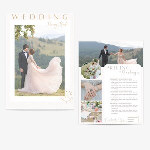 Photography Pricing Template Wedding| Photography Price List, Marketing Template, Wedding Photography, Canva Templates, Pricing Guide
