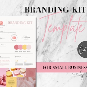 Branding Kit Template #1 | Editable Branding Kit | Brand Board | Mood Board | DIY Logo Branding | Minimalist Branding | Aesthetic Brand 2022