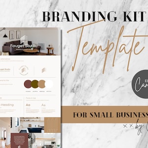 Branding Kit Template #2 | Editable Branding Kit | Brand Board | Mood Board | DIY Logo Branding | Minimalist Branding | Aesthetic Brand 2022