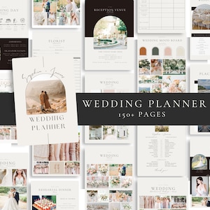 160 Page Personalized Wedding Planner Template,Printable Wedding Planner,Wedding Itinerary,Wedding Planning Book,Wedding Planning Checklist