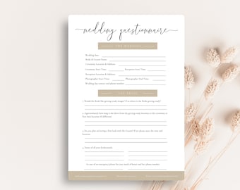 Client Inquiry Magazine SAMPLE Wedding Planner Inquiry - Etsy
