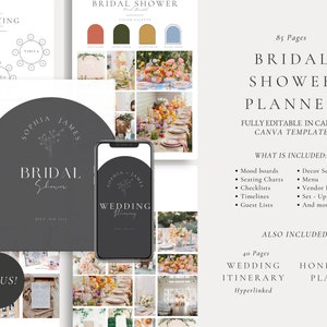 The Ultimate 120 Page Wedding Day Binder Template, Wedding Day Coordination, Wedding Day Information,Wedding Itinerary,Wedding Planner,Canva image 9
