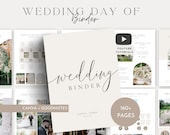 The Ultimate 160 Page Wedding Day Binder Template, Wedding Day Coordination, Wedding Day Information,Wedding Itinerary,Wedding Planner,Canva