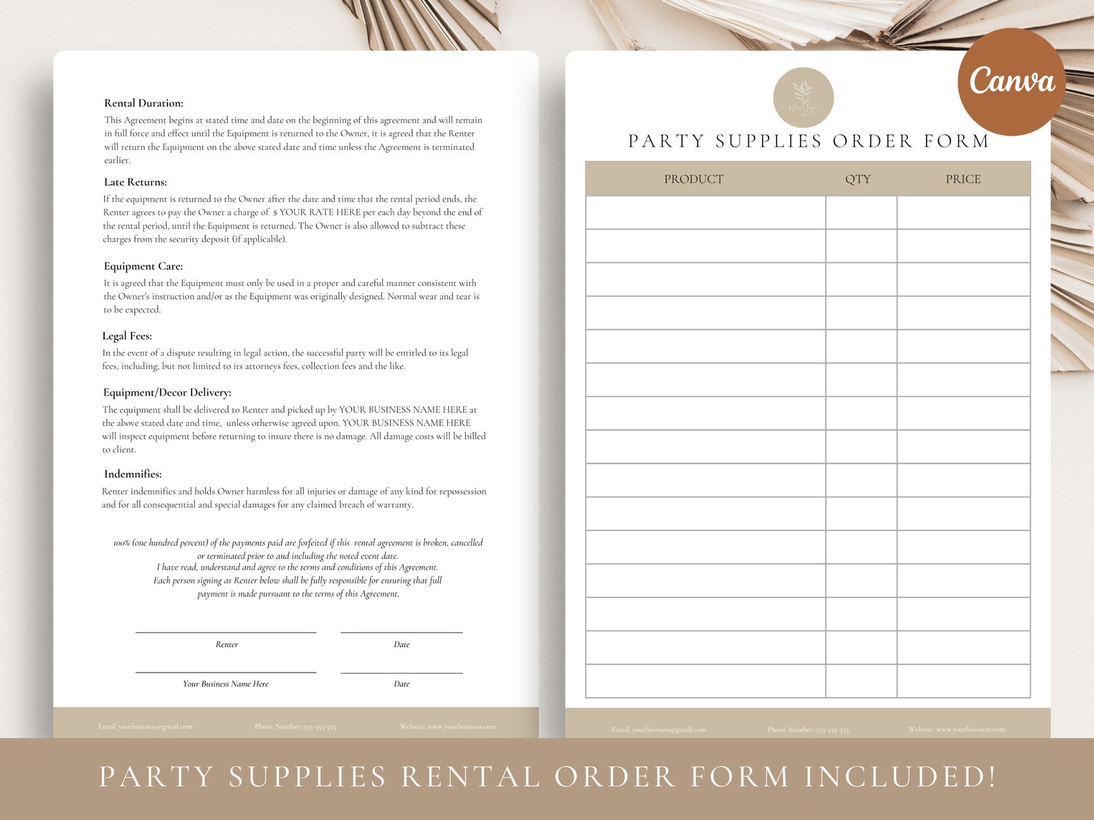 Professional Party Supplies Rental Contractparty Equipment - Etsy