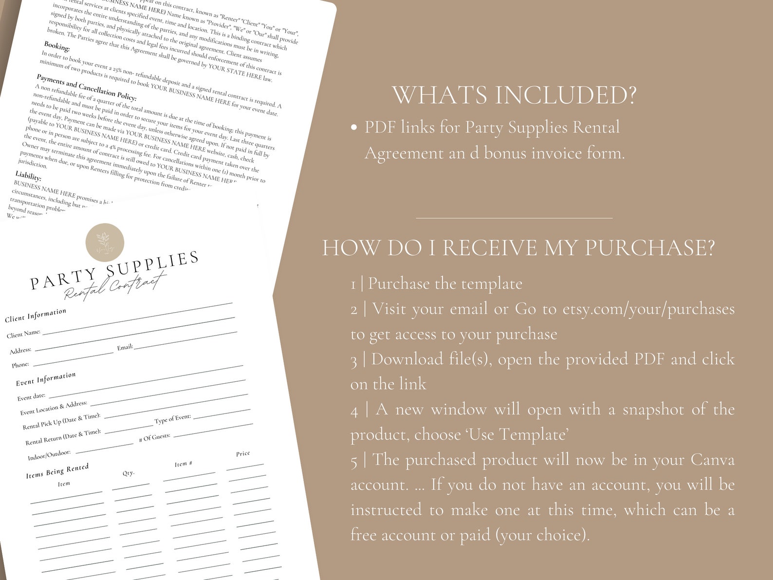 Professional Party Supplies Rental Contractparty Equipment - Etsy