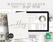 Canva,Google Sheets Wedding Planner Bundle,Wedding Budget,Guest List Tracker,Canva Wedding Planner,Spreadsheet Wedding Planner,Dayof Binder