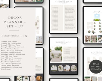 Downloadable Wedding Planner, 100 Pages Canva Editable Interior Templates  Plan Bundle Book
