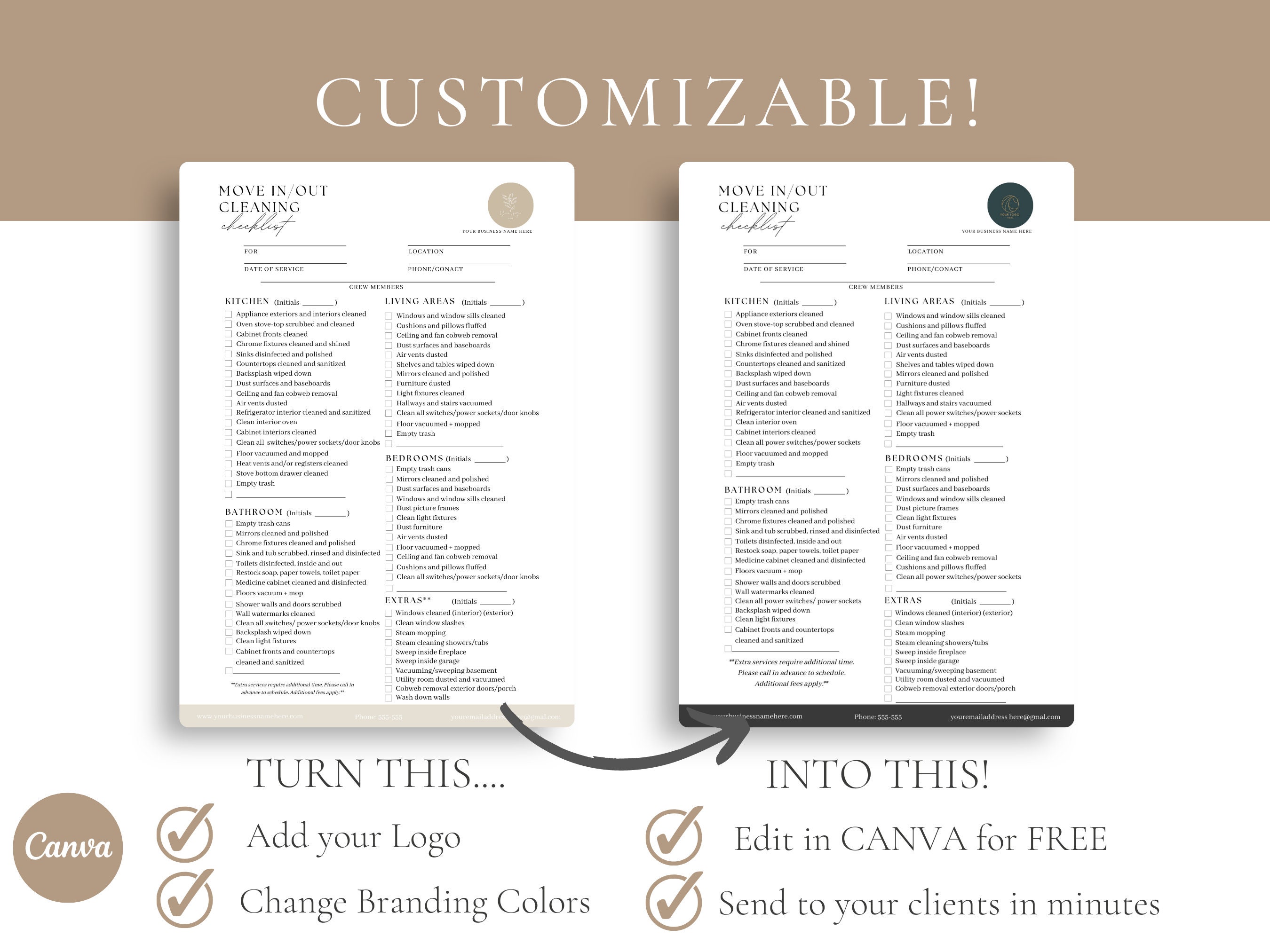 Curated visual reference: Professional Move In Out Cleaning Checklist Editable House Moving Photo Inspiration
