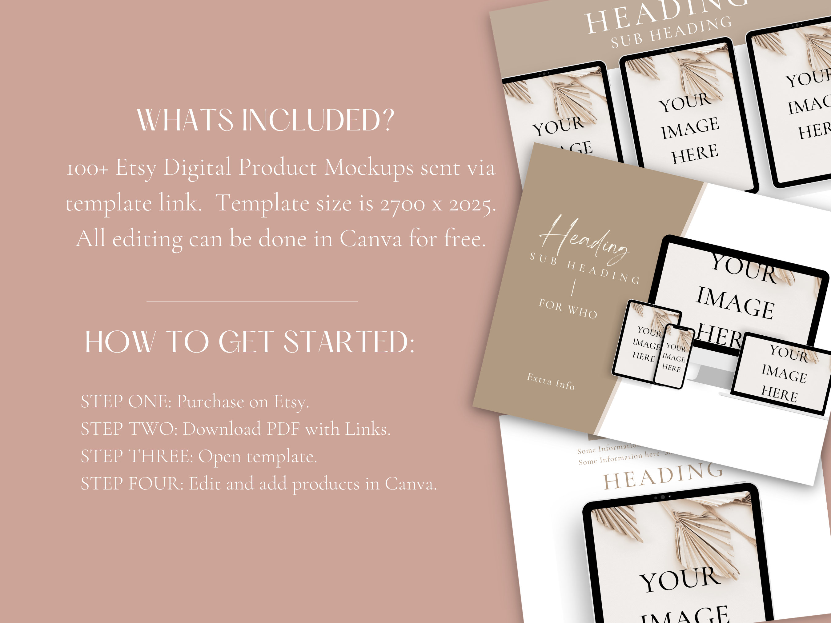 Etsy Listing Mockup Digital Product Mockupsell on Etsy - Etsy