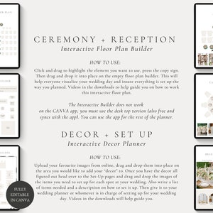 300 Page Canva Wedding Planner Template Bundle, Wedding Planner,Wedding Itinerary,Wedding Planning Book,Wedding Planning Checklist,Binder image 5